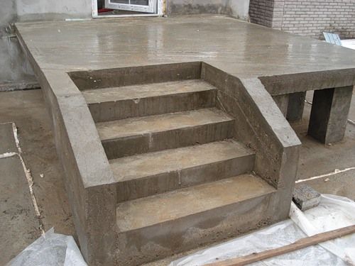 Технология строительства крыльца частного дома из бетона