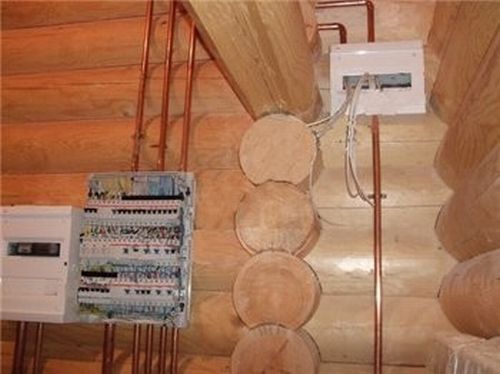 Скрытая проводка в деревянном доме